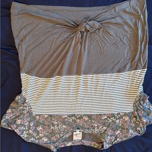 Belle du Jour Floral and Striped Top